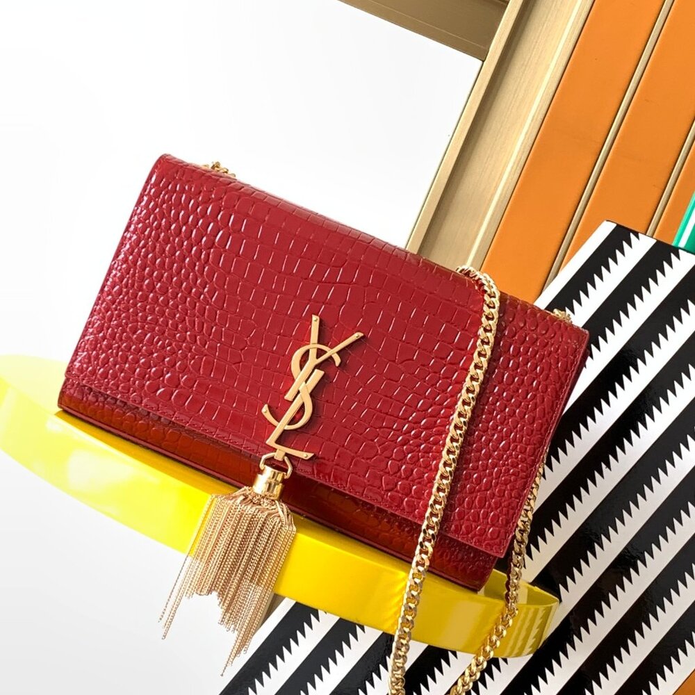 Yves Saint Laurent Red Shoulder Bag